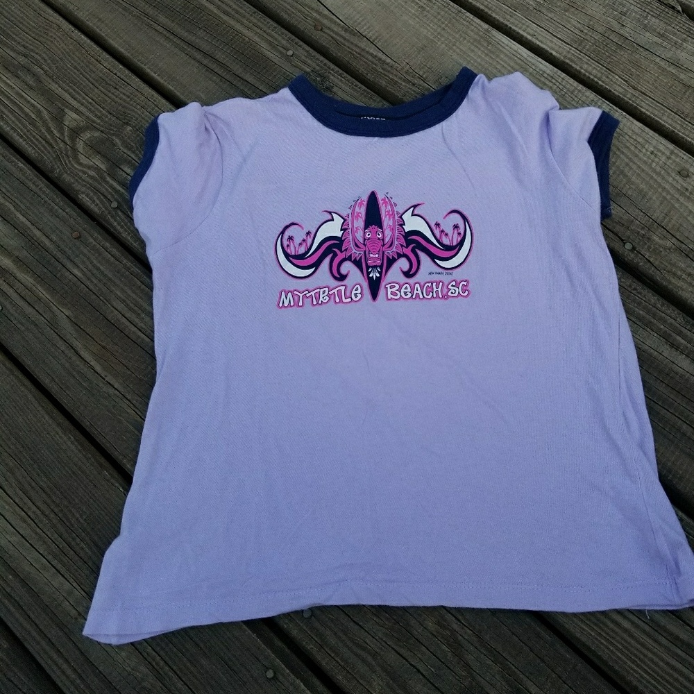 Exist myrtle beach purple tee shirt size xl